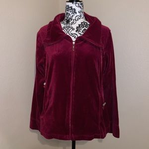 Velour jacket and matching pants 00017